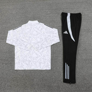 Real Madrid Black and White Tracksuit II - JerseyLegacy