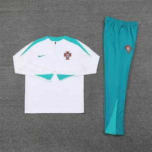 Portugal Green and White Tracksuit - JerseyLegacy