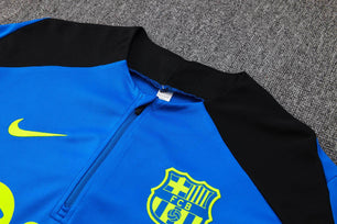FC Barcelona Black and Blue Tracksuit - JerseyLegacy