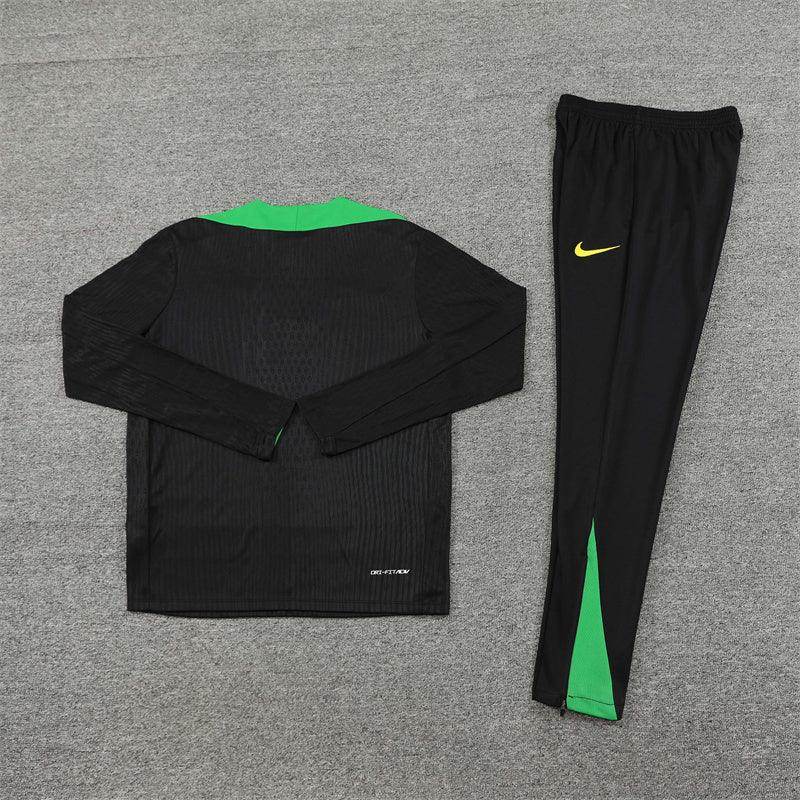 Brazil Black and Green Tracksuit - JerseyLegacy