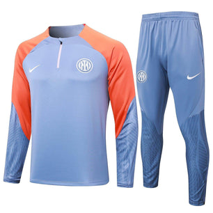 Inter Milan Light Blue and Orange Tracksuit - JerseyLegacy