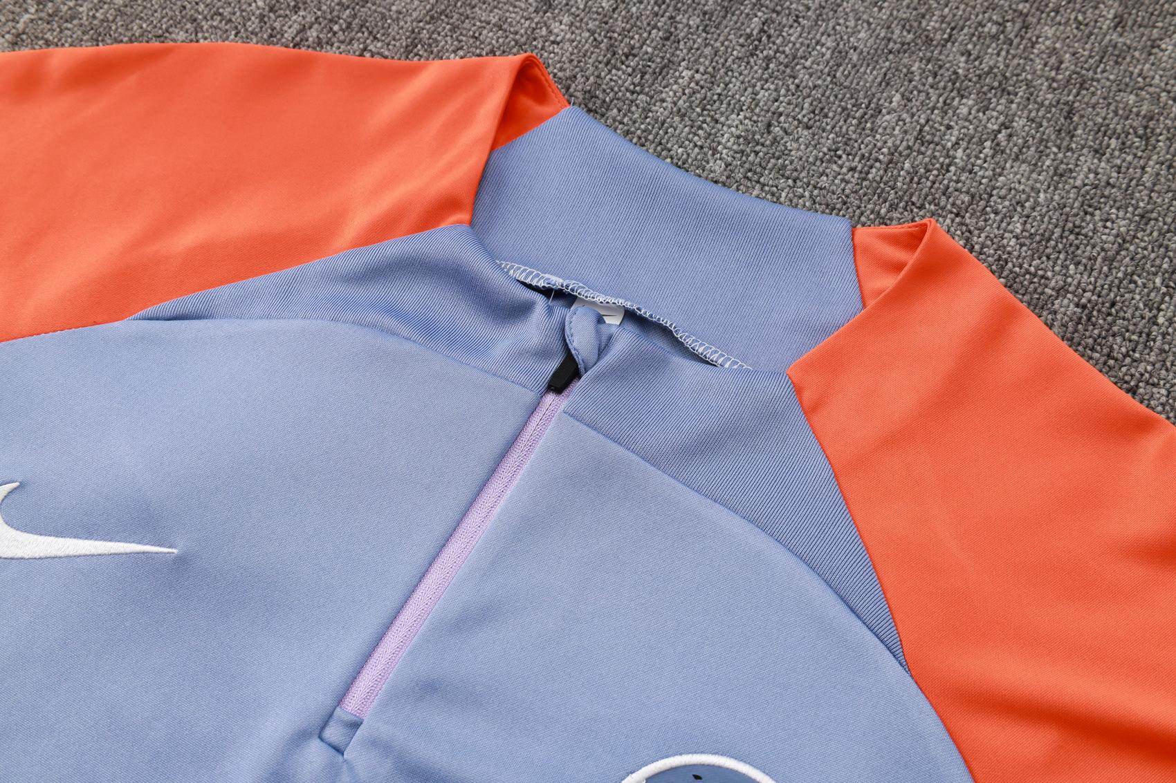 Inter Milan Light Blue and Orange Tracksuit - JerseyLegacy