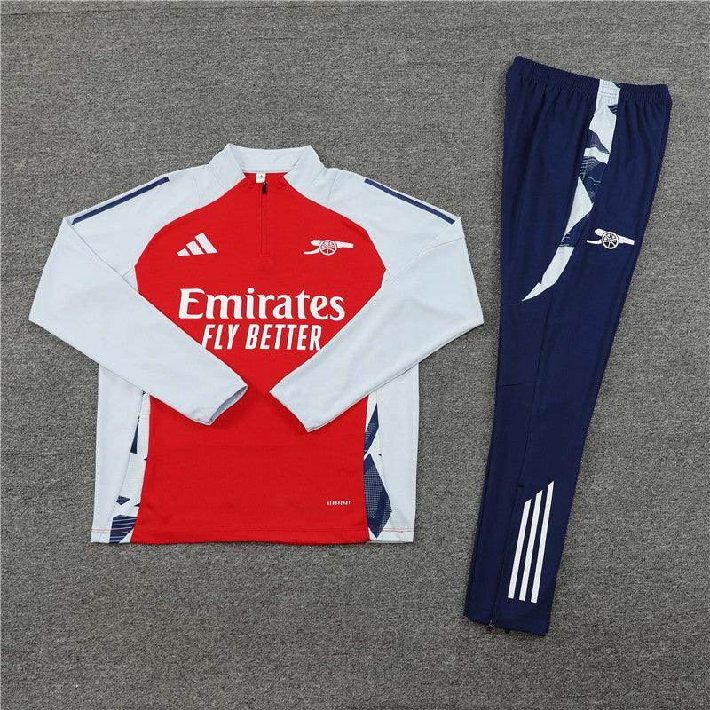 Arsenal Dark Blue and Red Tracksuit - JerseyLegacy