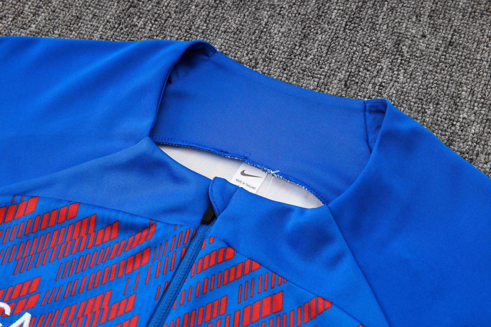 FC Barcelona Dark Blue and Blue Tracksuit - JerseyLegacy