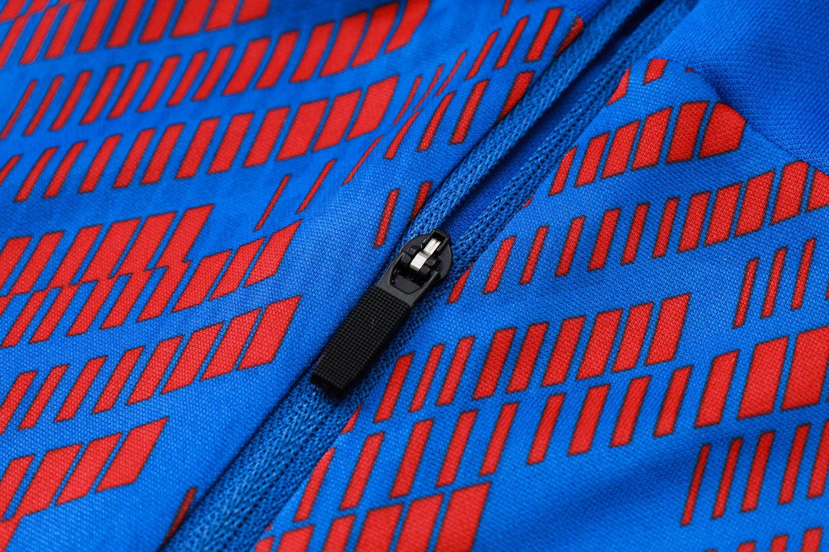 FC Barcelona Dark Blue and Blue Tracksuit - JerseyLegacy
