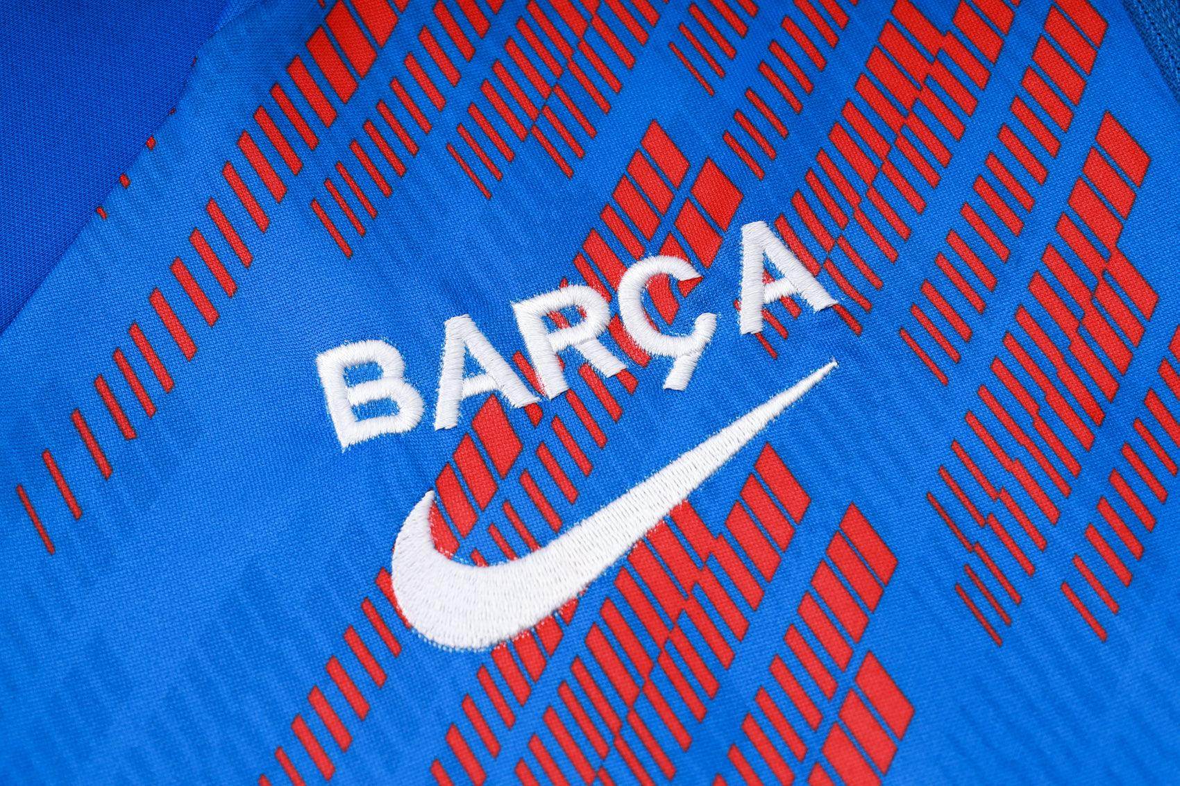 FC Barcelona Dark Blue and Blue Tracksuit - JerseyLegacy