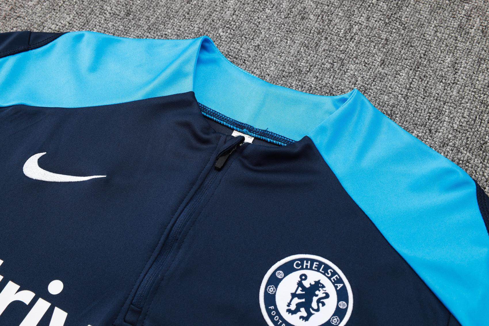 Chelsea Dark Blue Tracksuit - JerseyLegacy