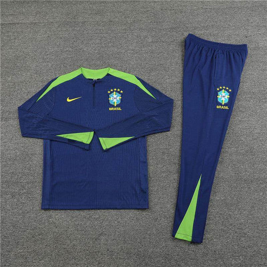 Brazil Dark Blue Tracksuit - JerseyLegacy