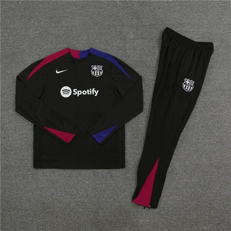 Barcelona Black Tracksuit IV - JerseyLegacy