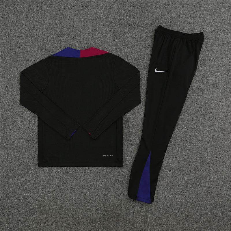 Barcelona Black Tracksuit IV - JerseyLegacy
