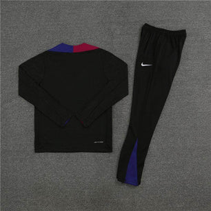 Barcelona Black Tracksuit IV - JerseyLegacy