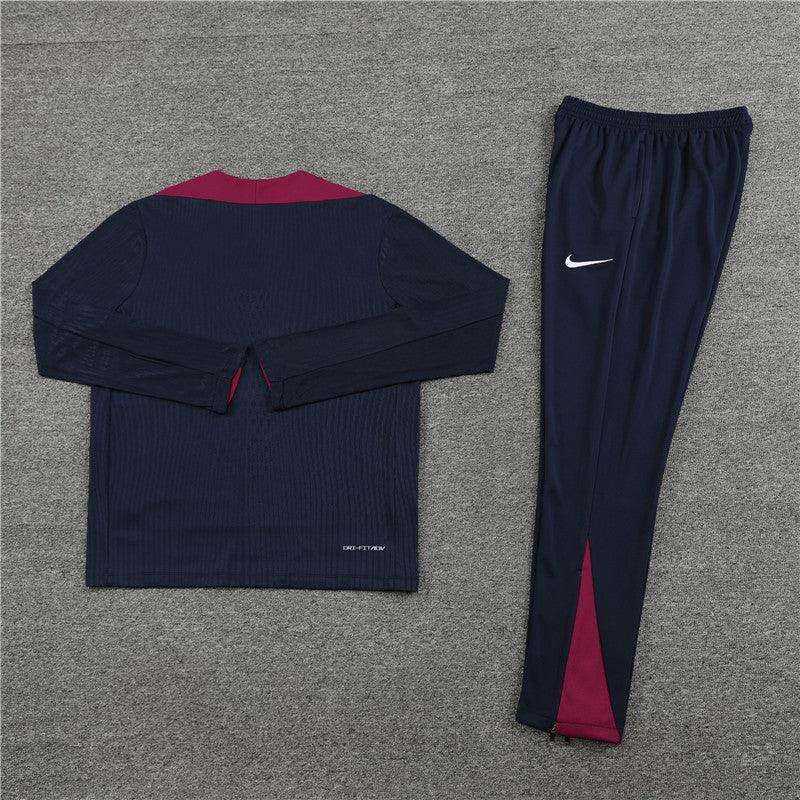 England Dark Blue and Red Tracksuit - JerseyLegacy