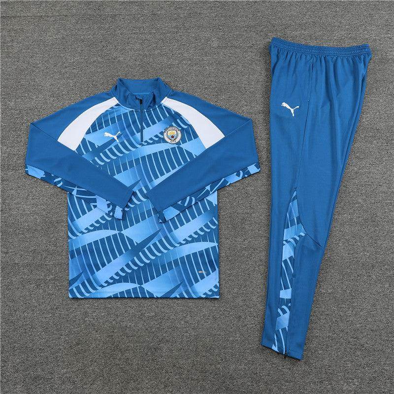 Manchester City Blue Tracksuit - JerseyLegacy