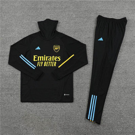 Arsenal Black Tracksuit III - JerseyLegacy