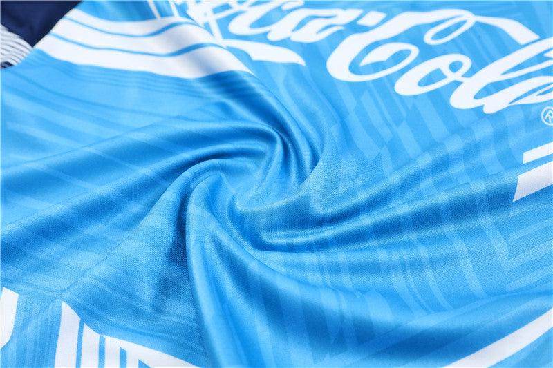 Napoli Dark Blue and Light Blue Tracksuit - JerseyLegacy