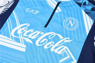 Napoli Dark Blue and Light Blue Tracksuit - JerseyLegacy