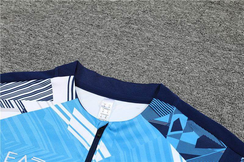 Napoli Dark Blue and Light Blue Tracksuit - JerseyLegacy