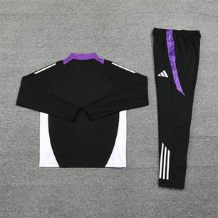 Real Madrid Black and Purple Tracksuit - JerseyLegacy