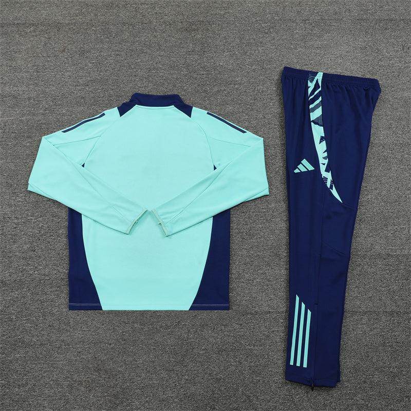 Manchester United Dark Blue and Mint Tracksuit - JerseyLegacy