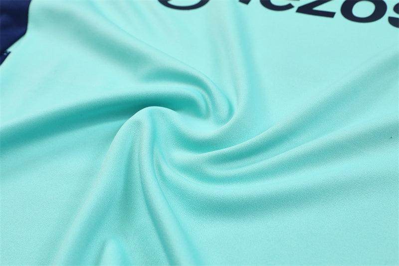 Manchester United Dark Blue and Mint Tracksuit - JerseyLegacy