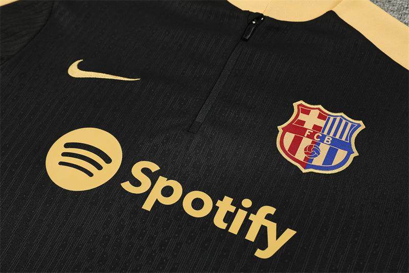 FC Barcelona Black and Yellow Tracksuit - JerseyLegacy