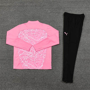 Manchester City Black and Pink Tracksuit - JerseyLegacy