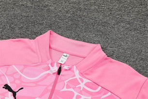 Manchester City Black and Pink Tracksuit - JerseyLegacy