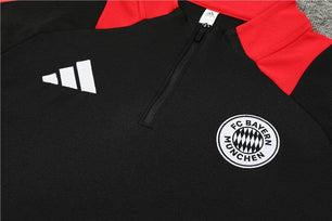 Bayern Munchen Black and Red Tracksuit - JerseyLegacy