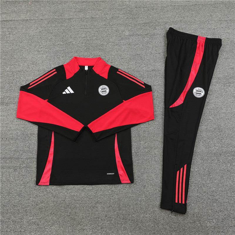 Bayern Munchen Black and Red Tracksuit - JerseyLegacy