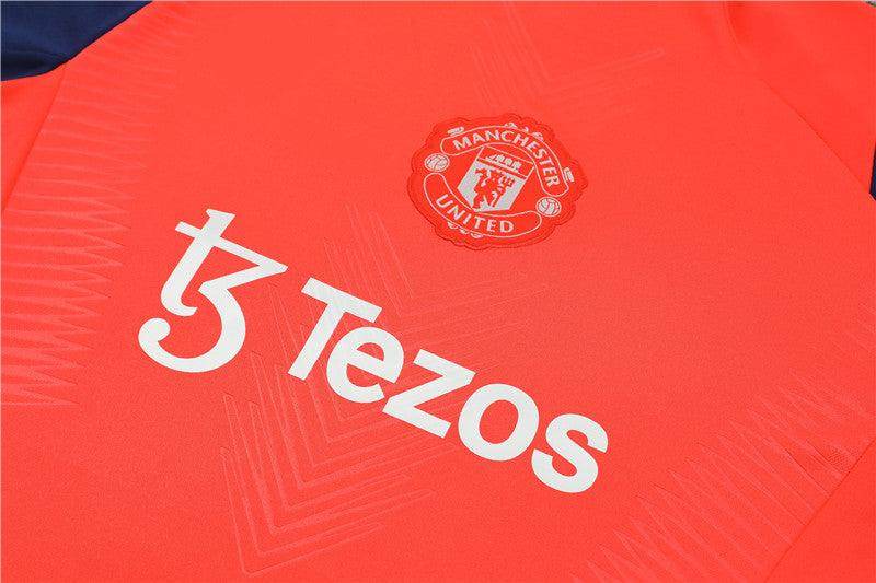 Manchester United Blue and Orange Tracksuit - JerseyLegacy