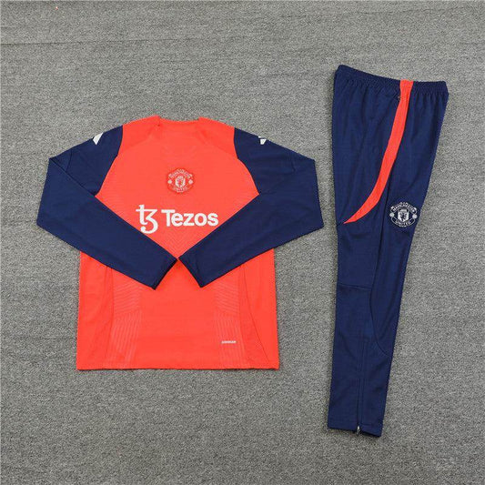 Manchester United Blue and Orange Tracksuit - JerseyLegacy