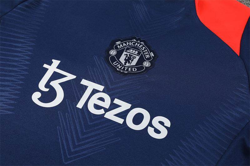 Manchester United Blue and Orange Tracksuit II - JerseyLegacy