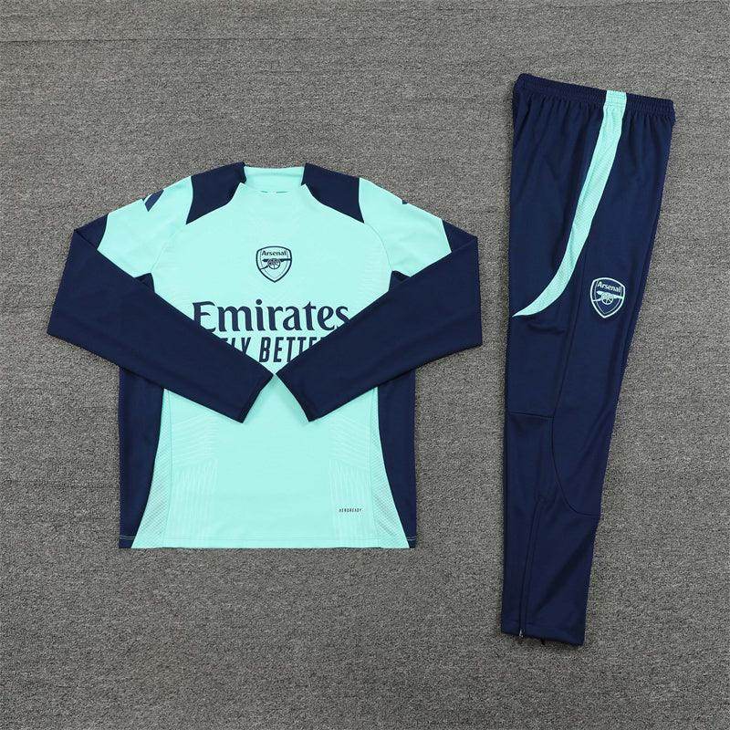 Arsenal Blue and Mint Tracksuit - JerseyLegacy