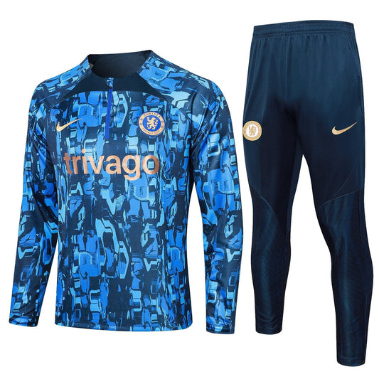 Chelsea "Blue Matrix" Tracksuit - JerseyLegacy