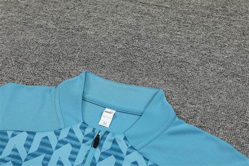 Olympique de Marseille Blue and Light Blue Tracksuit - JerseyLegacy