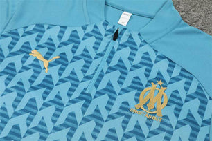 Olympique de Marseille Blue and Light Blue Tracksuit - JerseyLegacy