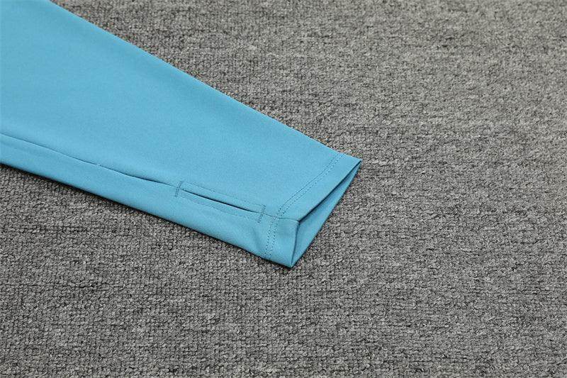 Olympique de Marseille Blue and Light Blue Tracksuit - JerseyLegacy