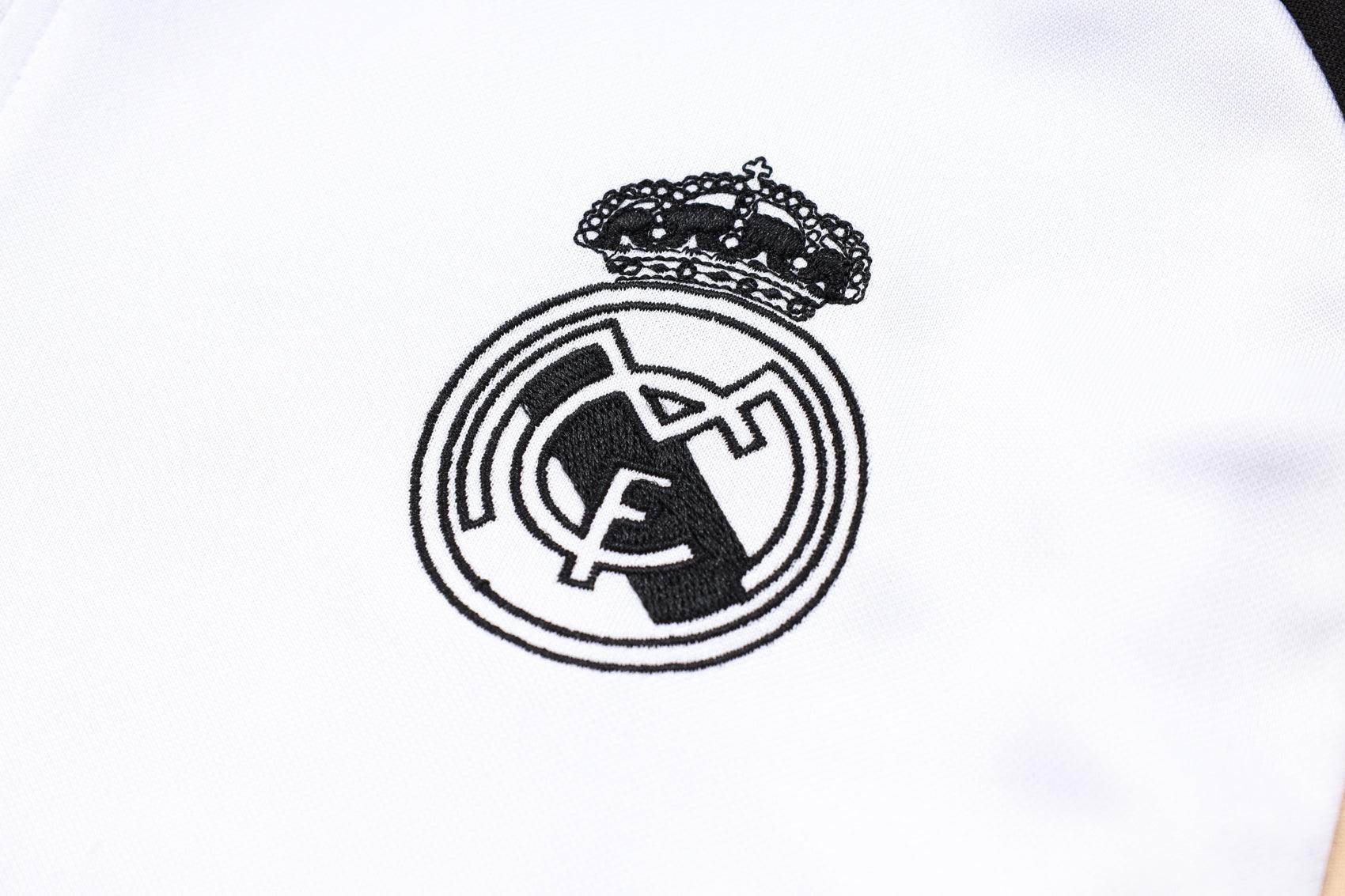 Real Madrid Black and White Tracksuit IV - JerseyLegacy