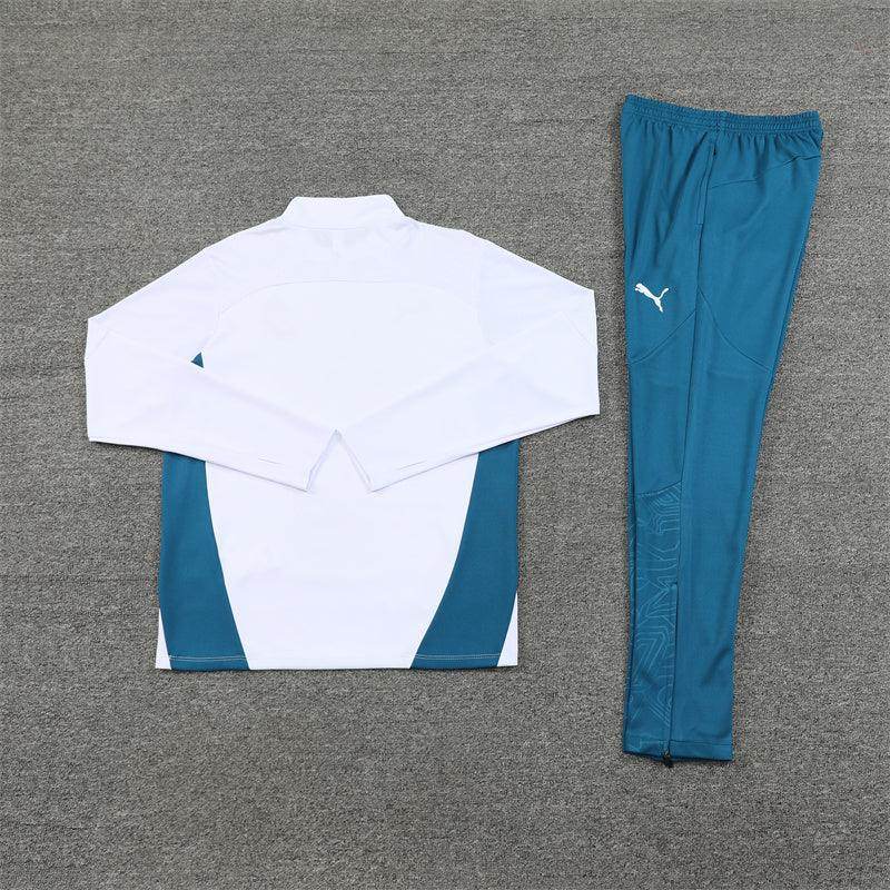 Olympique de Marseille Blue and White Tracksuit - JerseyLegacy