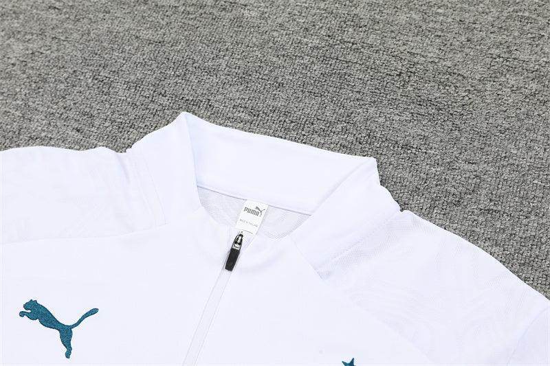 Olympique de Marseille Blue and White Tracksuit - JerseyLegacy