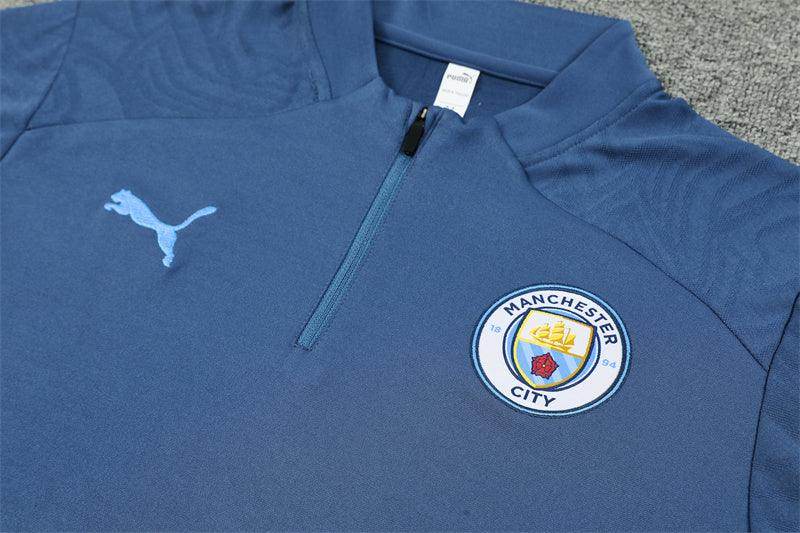Manchester City Blue Tracksuit - JerseyLegacy