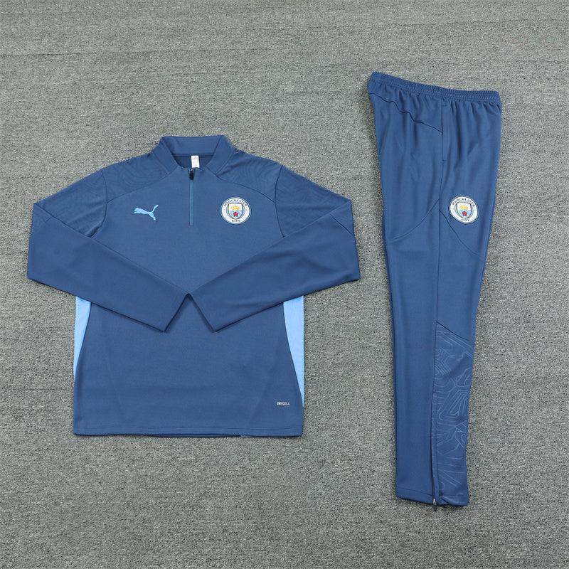 Manchester City Blue Tracksuit - JerseyLegacy
