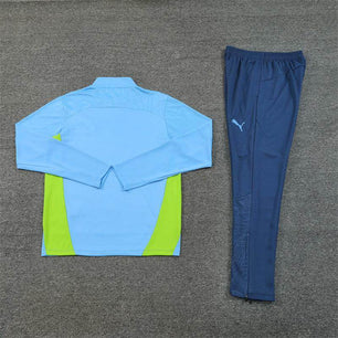 Manchester City Blue and Light Blue Tracksuit - JerseyLegacy