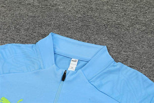 Manchester City Blue and Light Blue Tracksuit - JerseyLegacy
