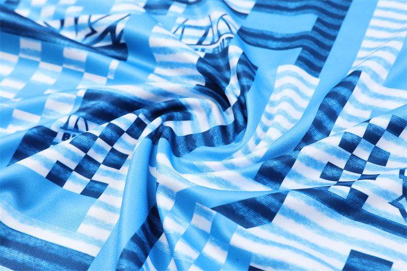 Olympique de Marseille Blue and Light Blue Tracksuit - JerseyLegacy