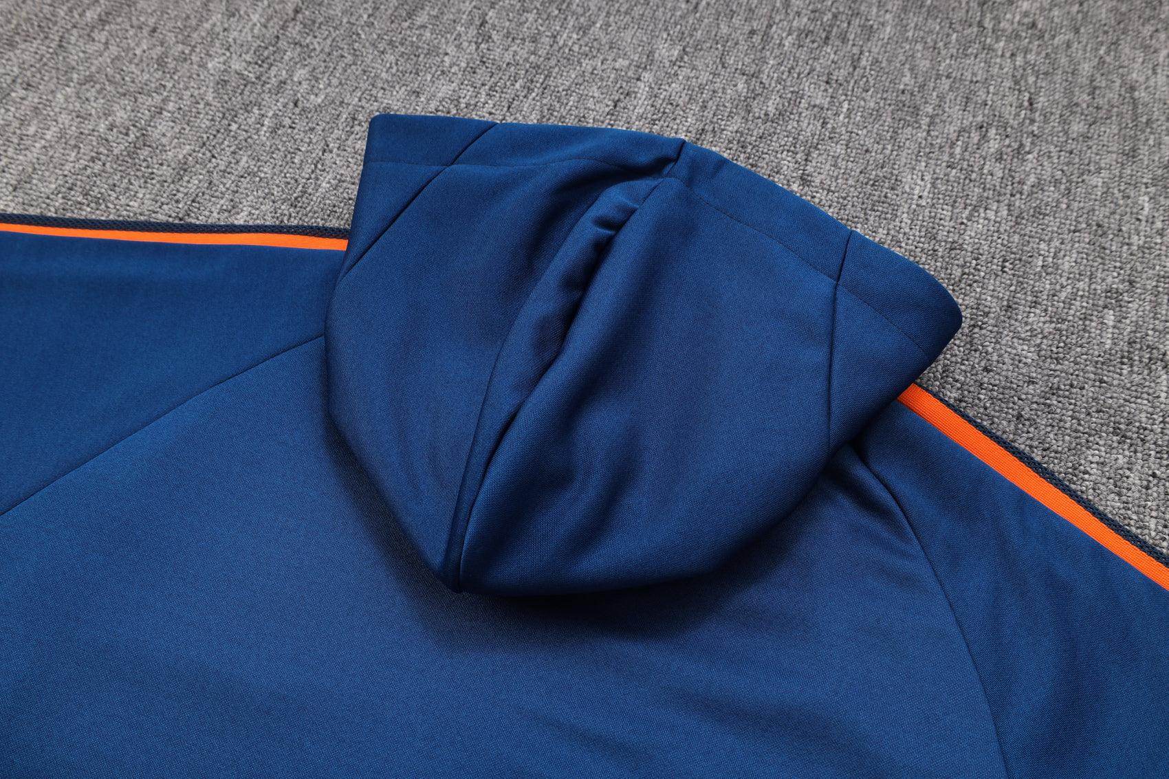 Manchester United Black and Dark Blue Tracksuit - JerseyLegacy