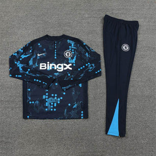 Chelsea Dark Blue Tracksuit - JerseyLegacy