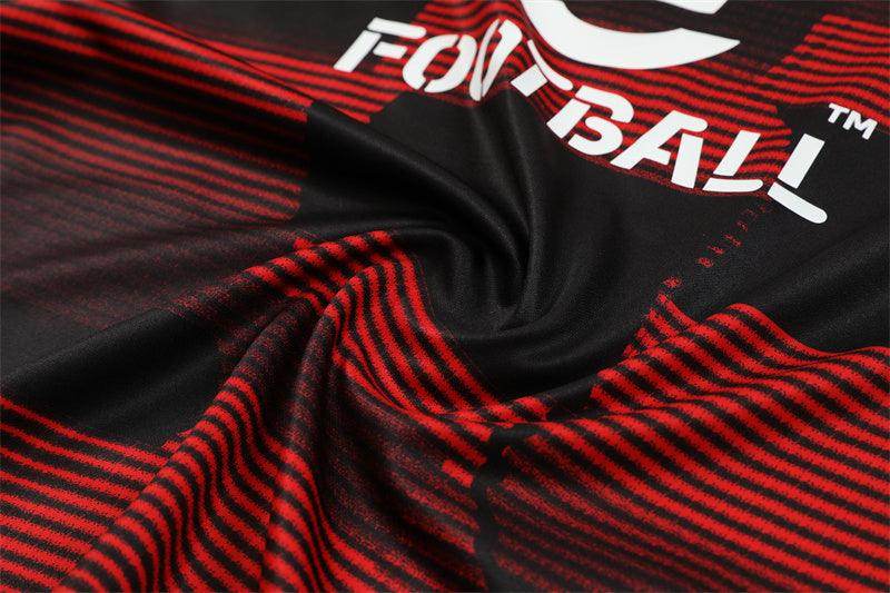 AC Milan Black and Red Tracksuit - JerseyLegacy