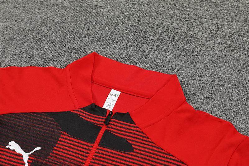 AC Milan Black and Red Tracksuit - JerseyLegacy
