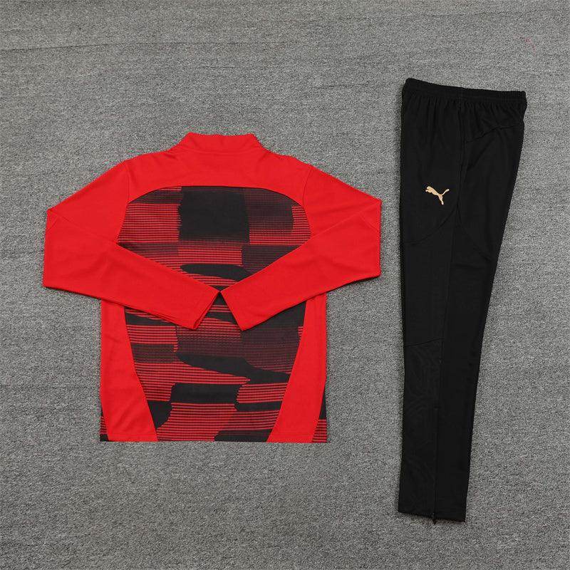 AC Milan Black and Red Tracksuit - JerseyLegacy